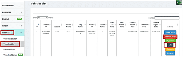 Edit Admin panel